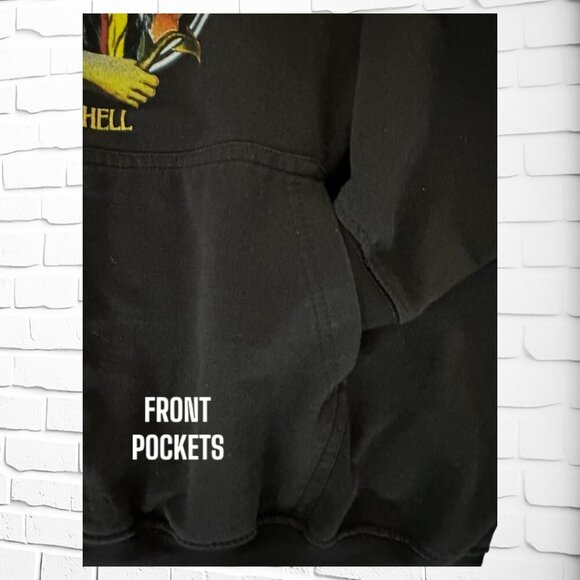 AC/DC Highway To Hell 1979 North American Tour Hoodie - L Gender Neutral - Picture 3 of 6